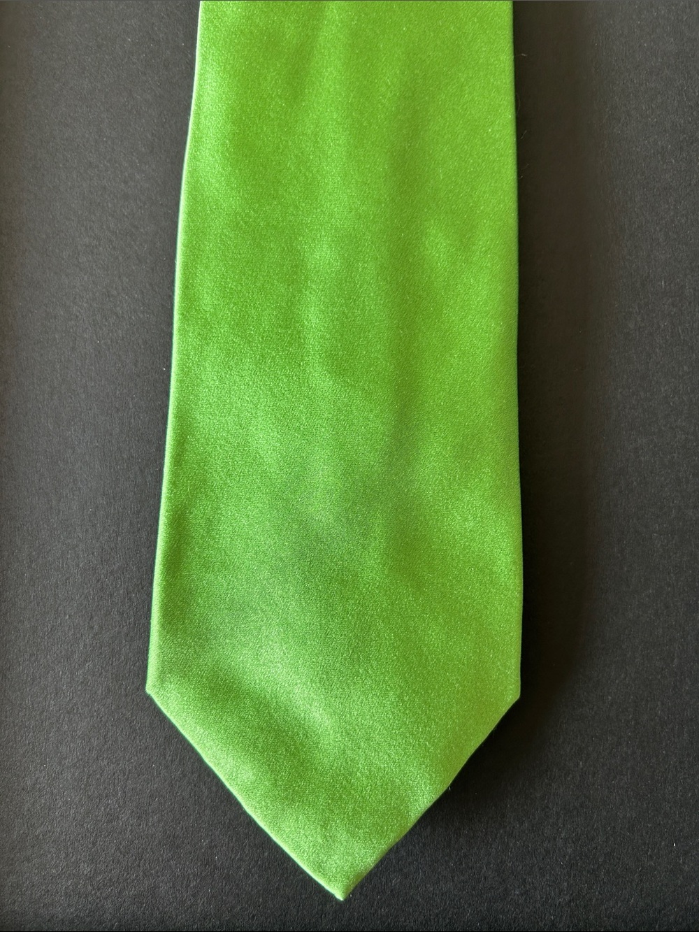 Ralph Lauren Purple Label Bright Green Satin Tie